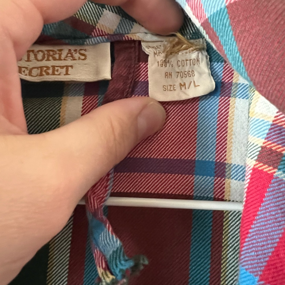 Victoria's Secret Multicolor Plaid Robe - Picture 2 of 5